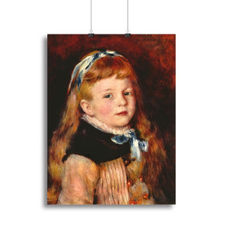 Renoir Mademoiselle Grimprel Canvas Print or Poster
