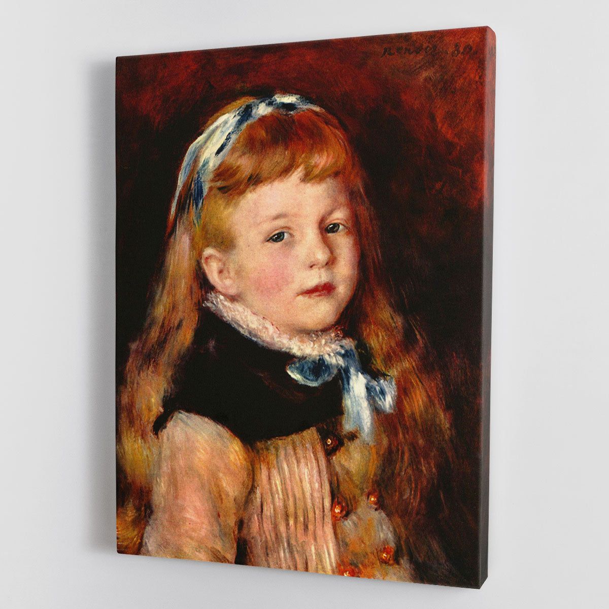 Renoir Mademoiselle Grimprel Canvas Print or Poster