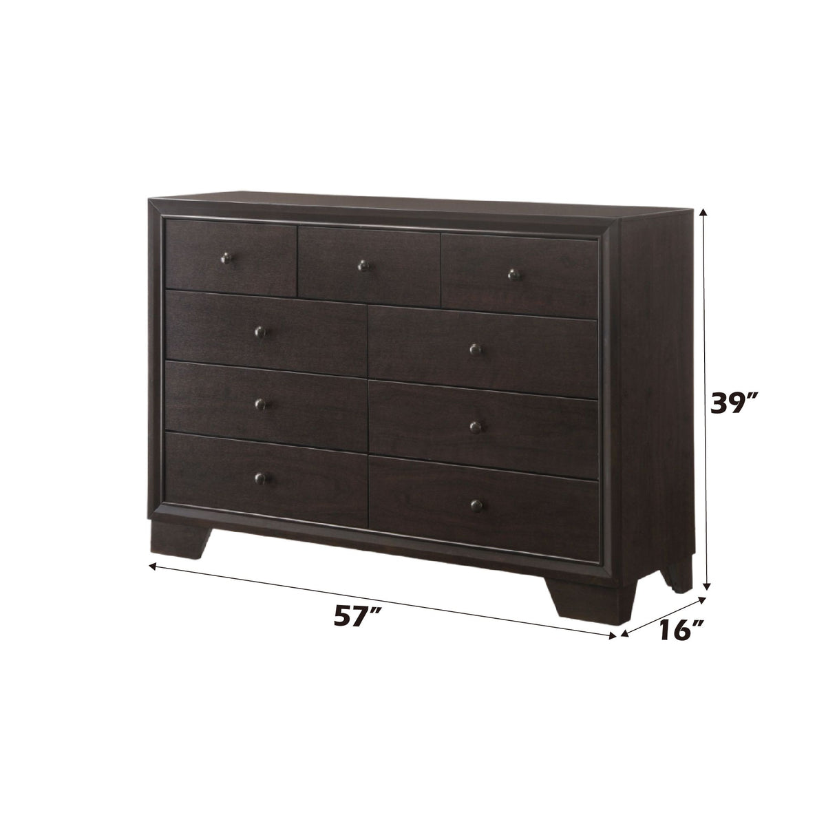 Freestanding Black Mirror with Minimalist Style