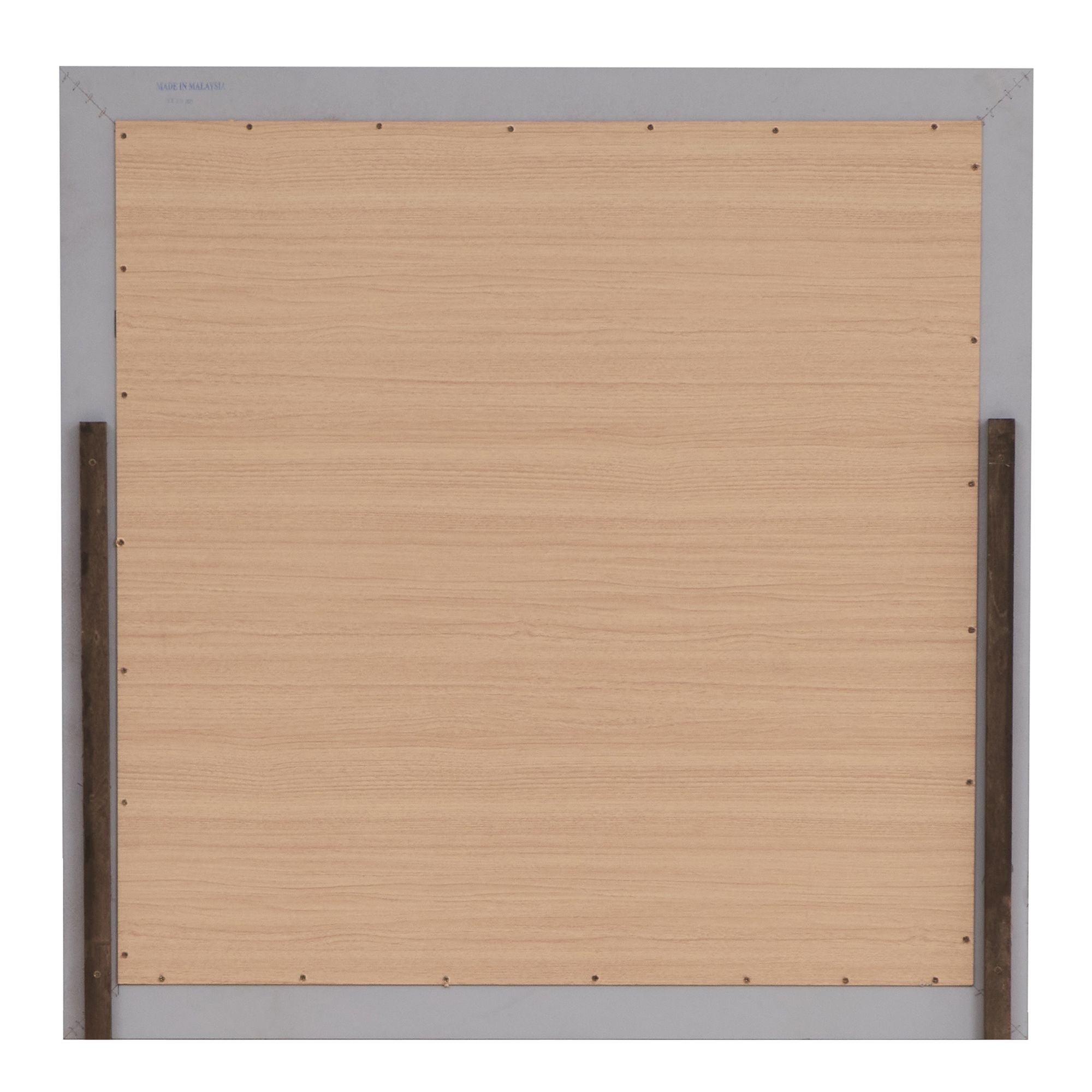 Elegant LED Accent Mirror with Silver Champagne Finish