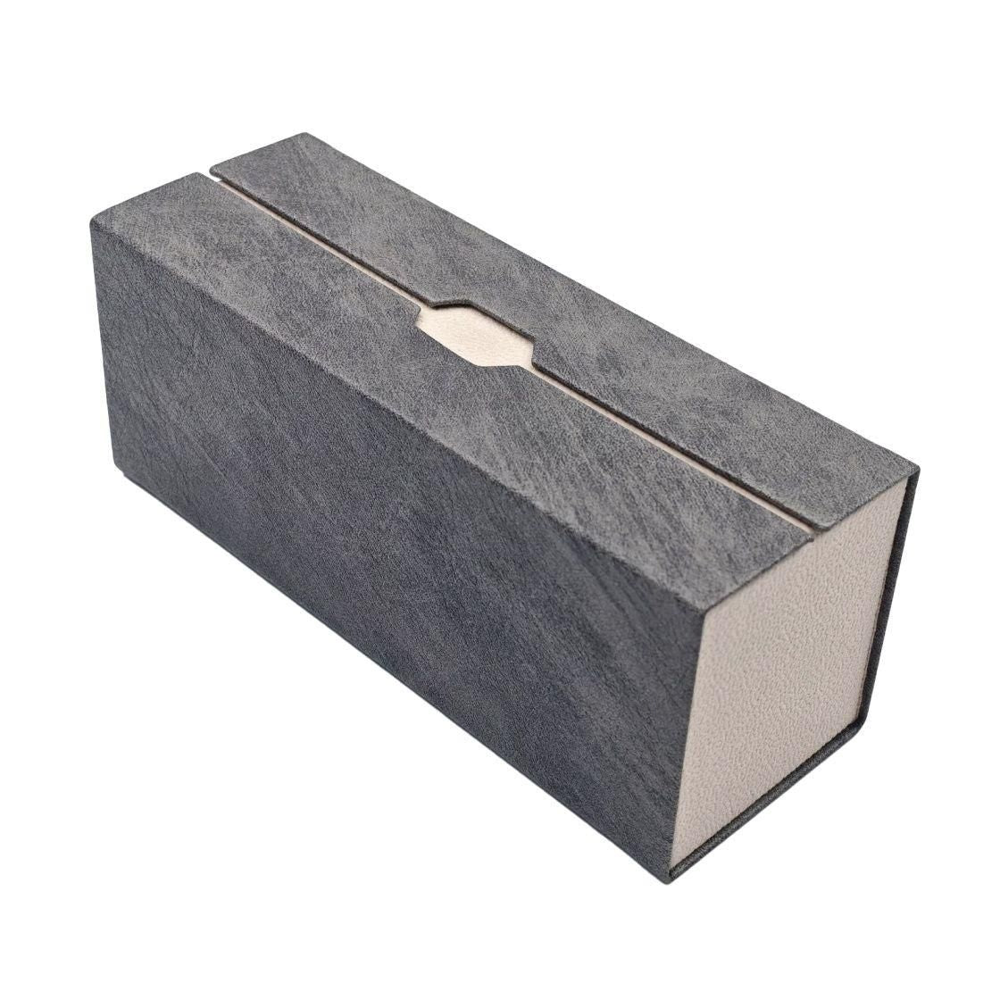 Magnetic Glasses Case with Separate Sections for Sunglasses and Eyewear