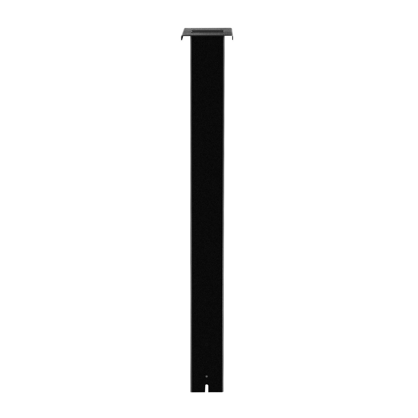 Black In-Ground Mailbox Post with Universal Mount