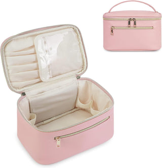 Travel Makeup Organizer Bag in Vegan Leather – Patent Pending Design