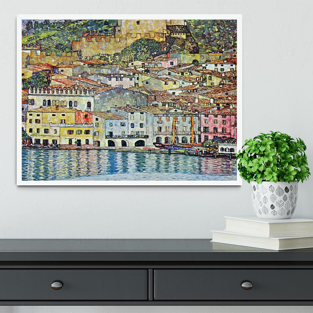 Klimt’s Malcena at the Gardasee Framed Wall Art