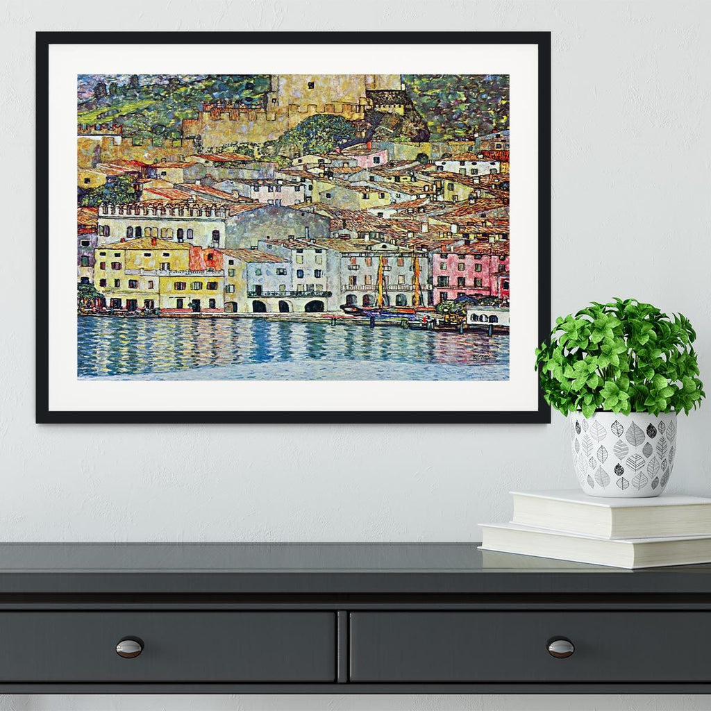 Klimt’s Malcena at the Gardasee Framed Wall Art