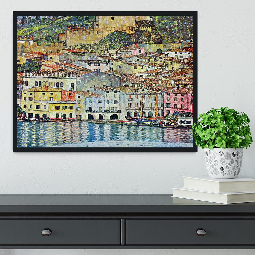 Klimt’s Malcena at the Gardasee Framed Wall Art