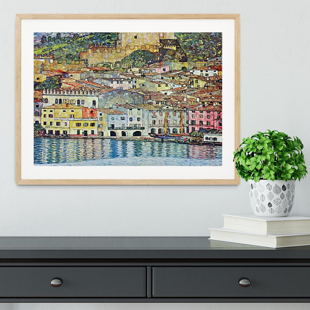 Klimt’s Malcena at the Gardasee Framed Wall Art
