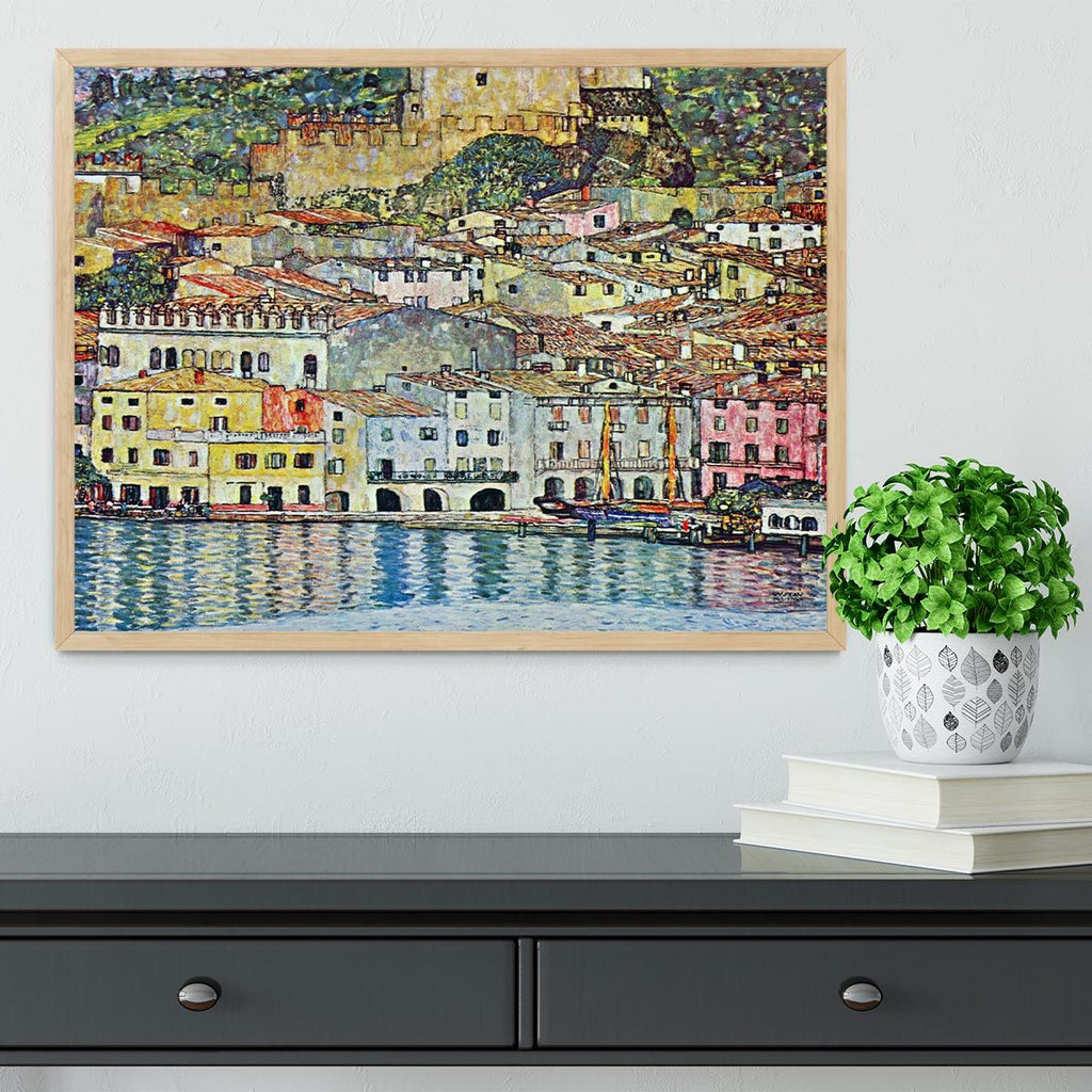 Klimt’s Malcena at the Gardasee Framed Wall Art