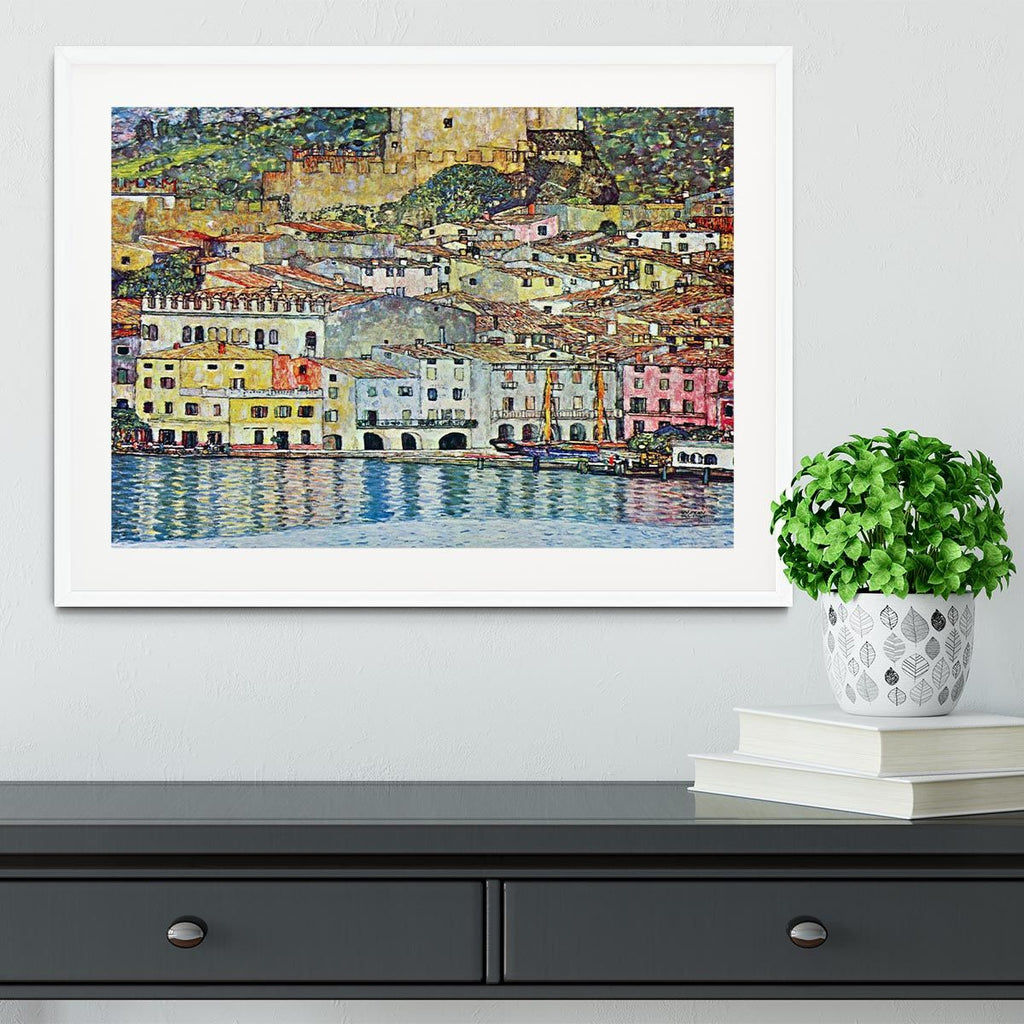 Klimt’s Malcena at the Gardasee Framed Wall Art