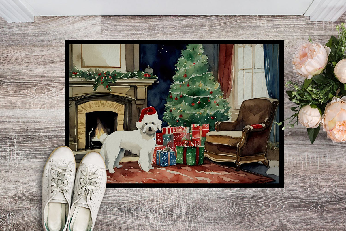 Cozy Christmas Maltese Artwork Doormat