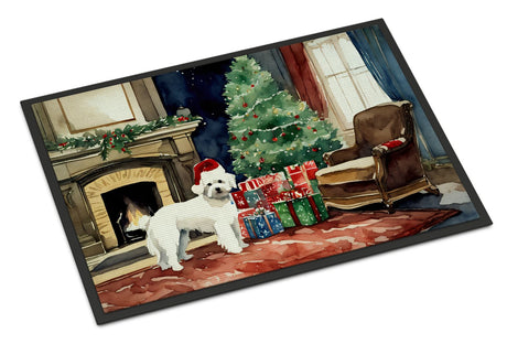 Cozy Christmas Maltese Artwork Doormat