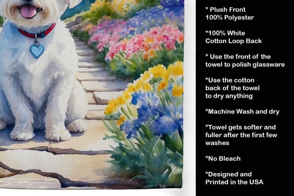 Maltese Spring Path Two-Sided Kitchen Towel