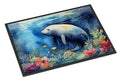 Manatee Artwork Indoor Outdoor Doormat