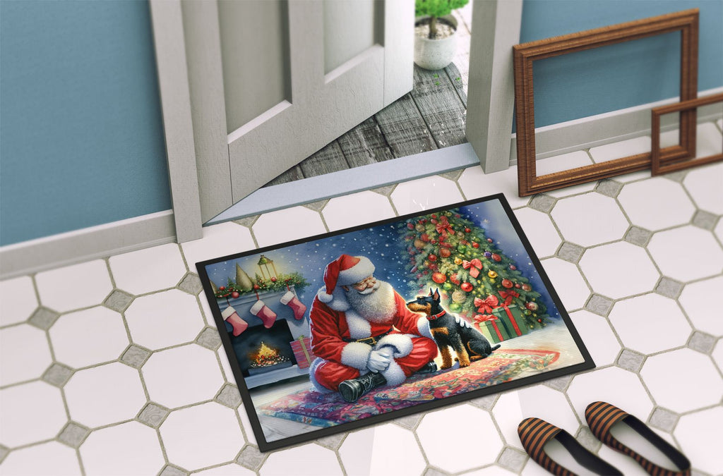 Festive Santa Claus Doormat for Entryway, Non-Slip Indoor/Outdoor Mat