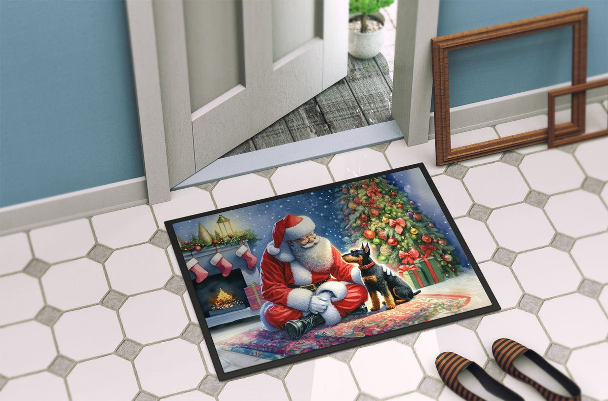 Festive Santa Claus Doormat for Entryway, Non-Slip Indoor/Outdoor Mat
