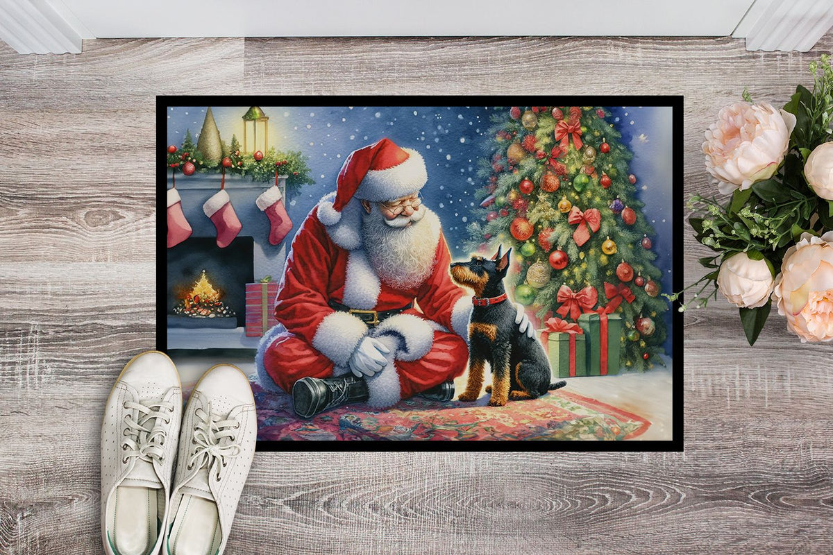 Festive Santa Claus Doormat for Entryway, Non-Slip Indoor/Outdoor Mat