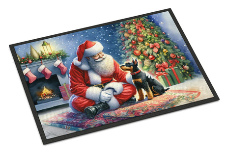 Festive Santa Claus Doormat for Entryway, Non-Slip Indoor/Outdoor Mat