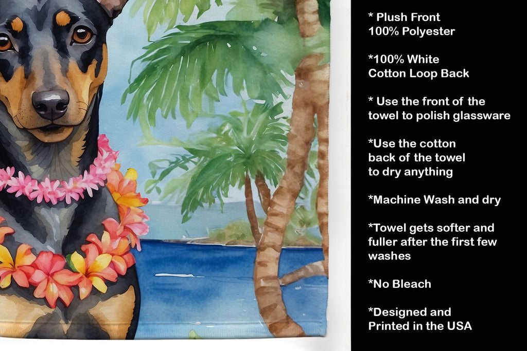 Manchester Terrier Luau Decorative Kitchen Towel