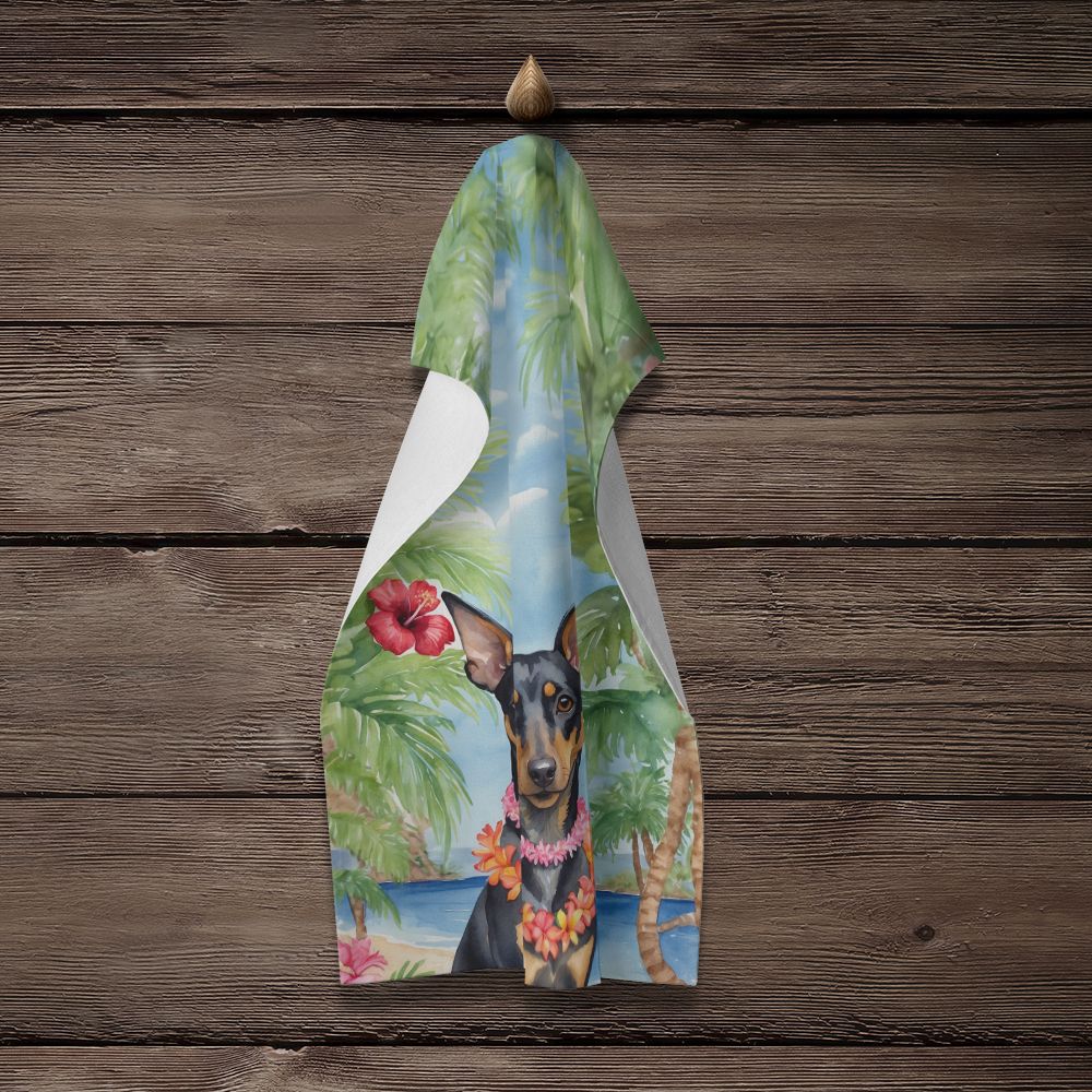 Manchester Terrier Luau Decorative Kitchen Towel