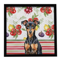 Manchester Terrier Vegetables Framed Wall Print