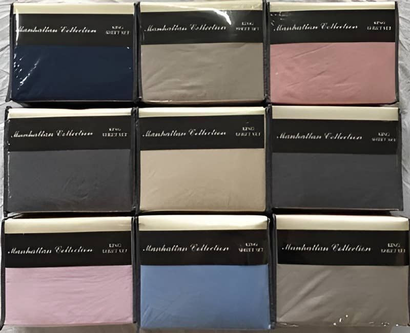 Manhattan Collection Microfiber 4-Pc Solid Sheet Sets – Luxury Comfort
