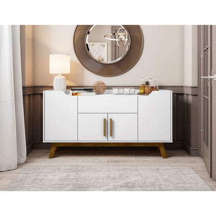 Addie Mid-Century Sideboard with Concealed Storage