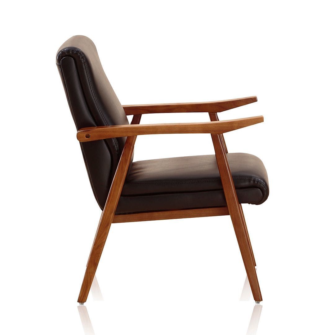 Manhattan Comfort ArchDuke Accent Chair – Mid-Century Modern, Fully Assembled