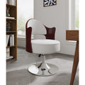Modern Adjustable Height Swivel Accent Chair with Half Moon Back