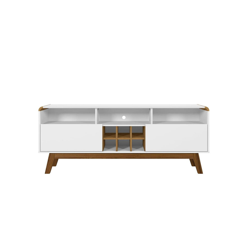 Camberly Mid-Century TV Stand with Wine Storage