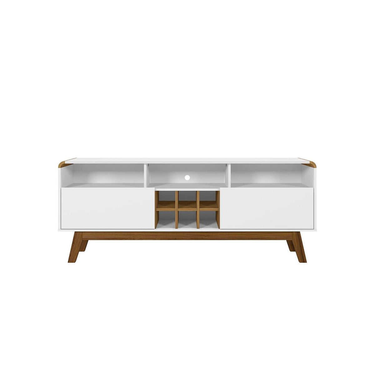 Camberly Mid-Century TV Stand with Wine Storage