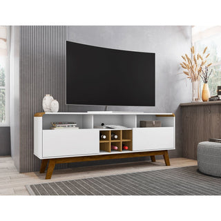 Camberly Mid-Century TV Stand with Wine Storage
