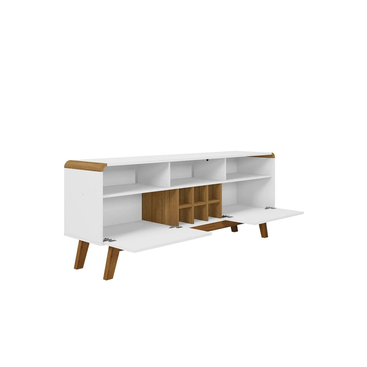 Camberly Mid-Century TV Stand with Wine Storage