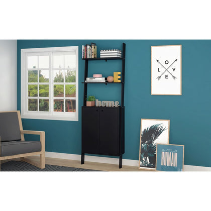 Cooper Ladder Display Cabinet with Floating Shelves