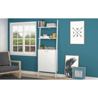 Cooper Ladder Display Cabinet with Floating Shelves