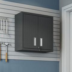 Manhattan Comfort Fortress Floating Garage Cabinet with Lock and Adjustable Shelf