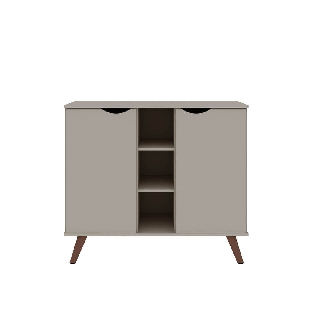Hampton Off-White Sideboard with Open and Concealed Storage