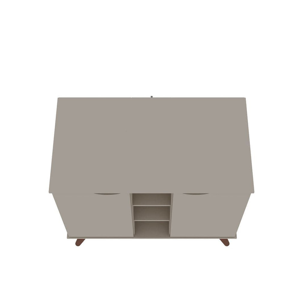 Hampton Off-White Sideboard with Open and Concealed Storage