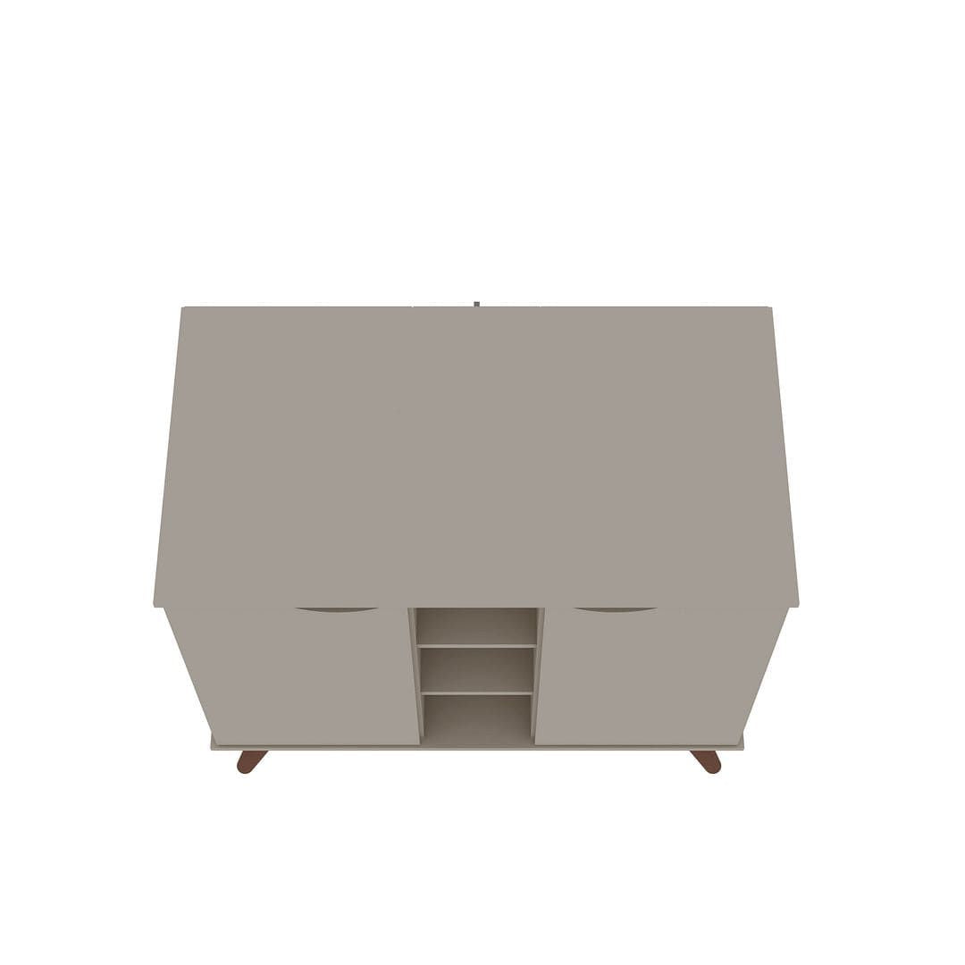 Hampton Off-White Sideboard with Open and Concealed Storage