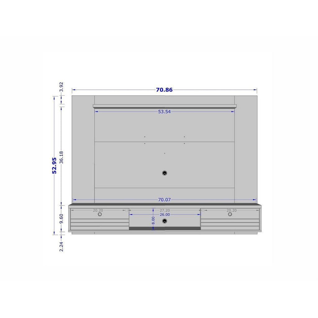 Liberty Floating Entertainment Center with Display Shelf