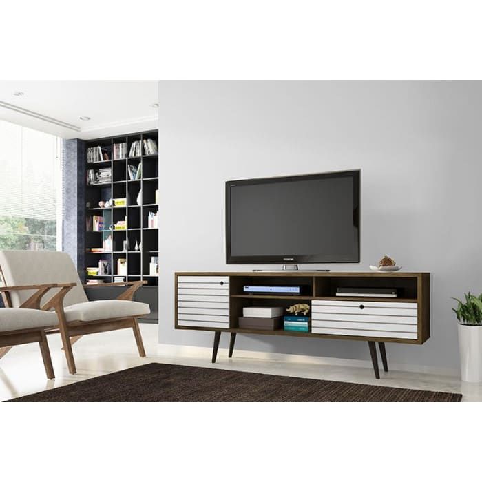 Liberty Mid-Century TV Stand with Concealed Storage