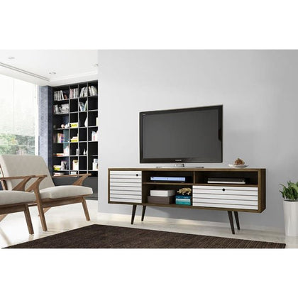 Liberty Mid-Century TV Stand with Concealed Storage