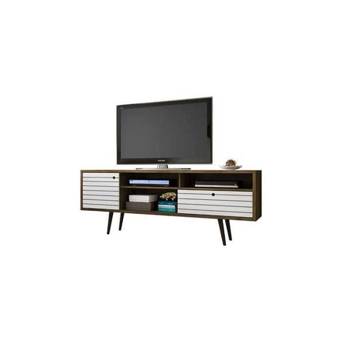 Liberty Mid-Century TV Stand with Concealed Storage