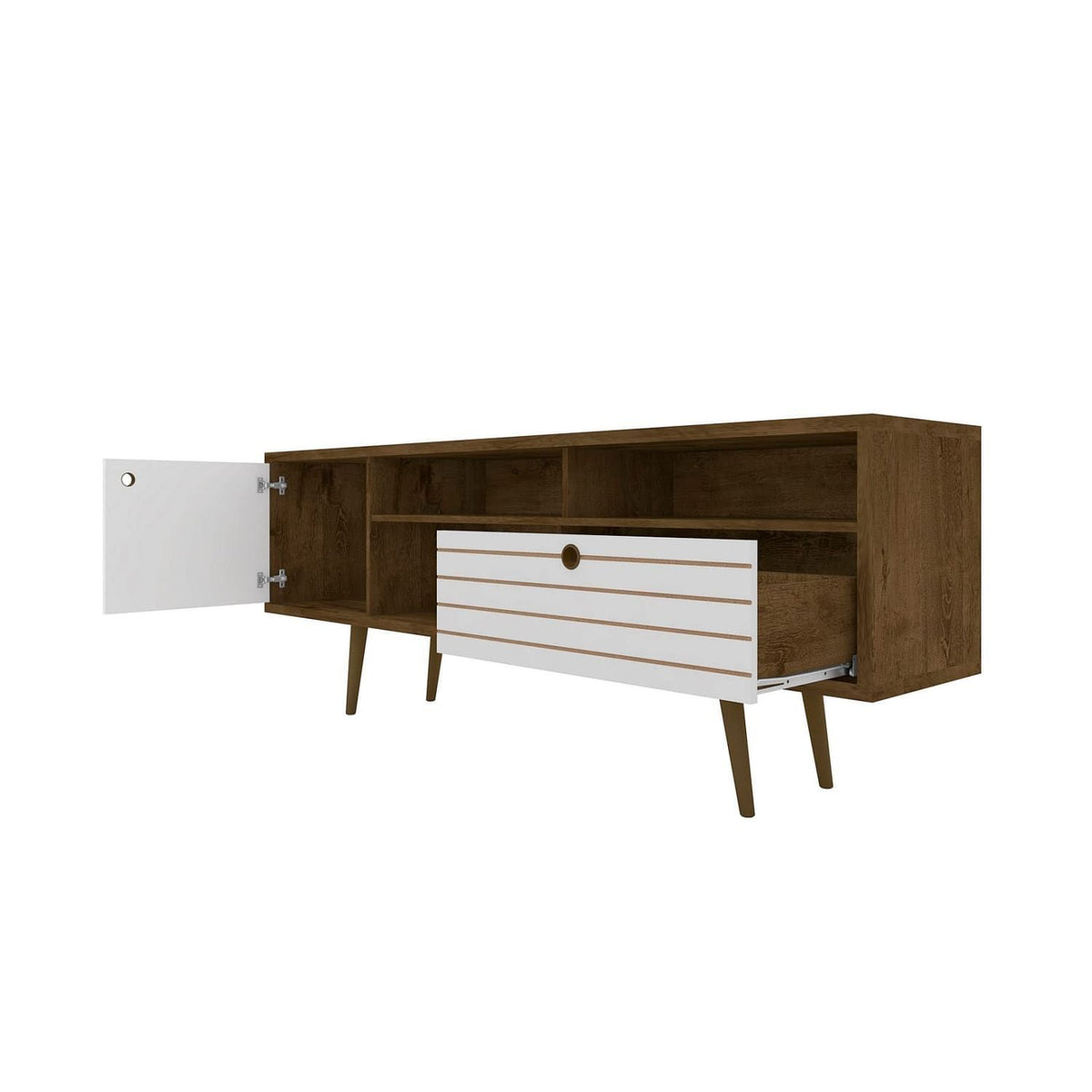 Liberty Mid-Century TV Stand with Concealed Storage