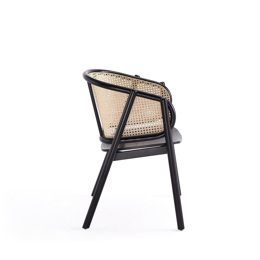 Manhattan Comfort Versailles Armchair – Modern Cane Accent Chair