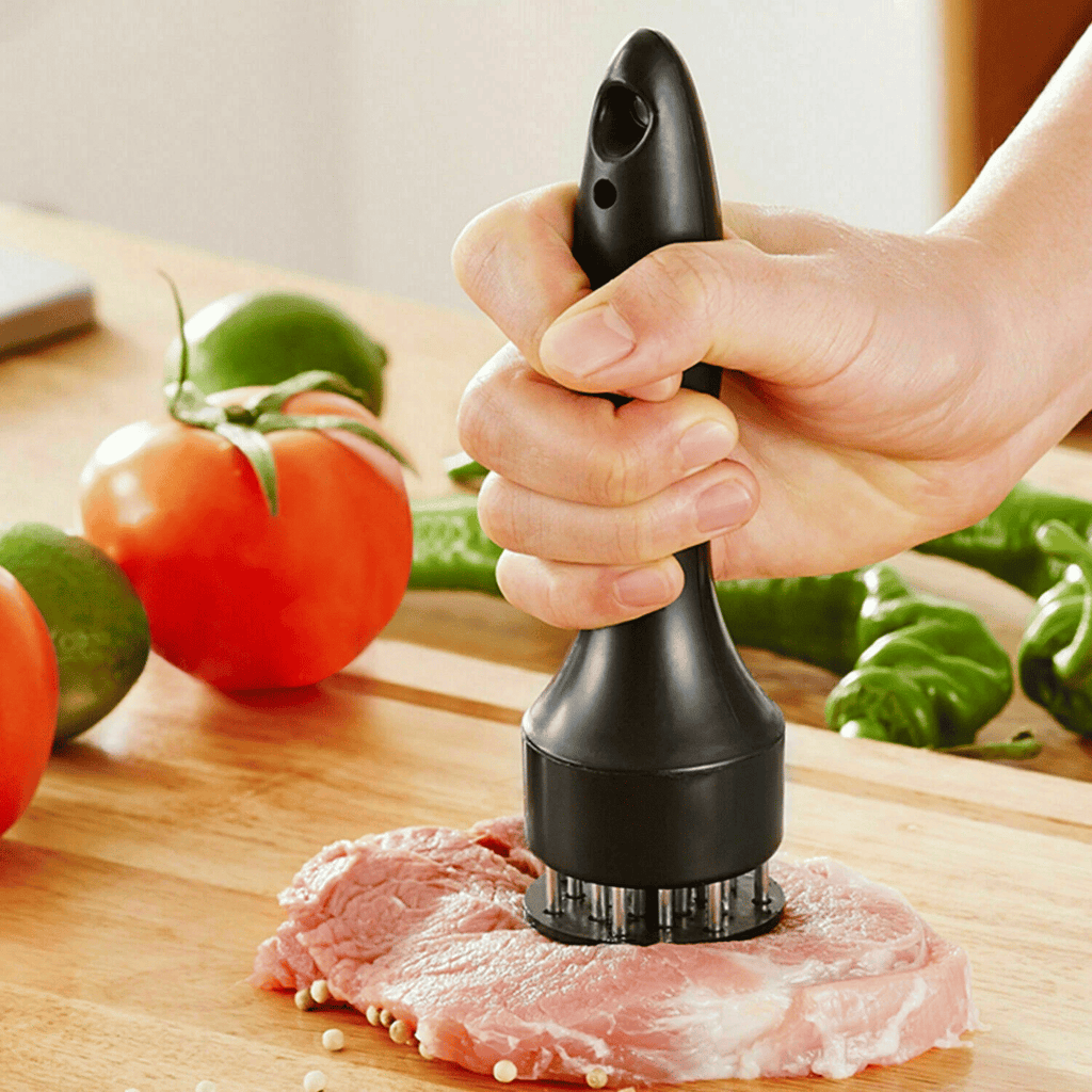Handheld Multi-Prong Meat Tenderizer for Marinating