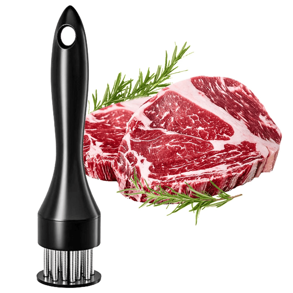 Handheld Multi-Prong Meat Tenderizer for Marinating