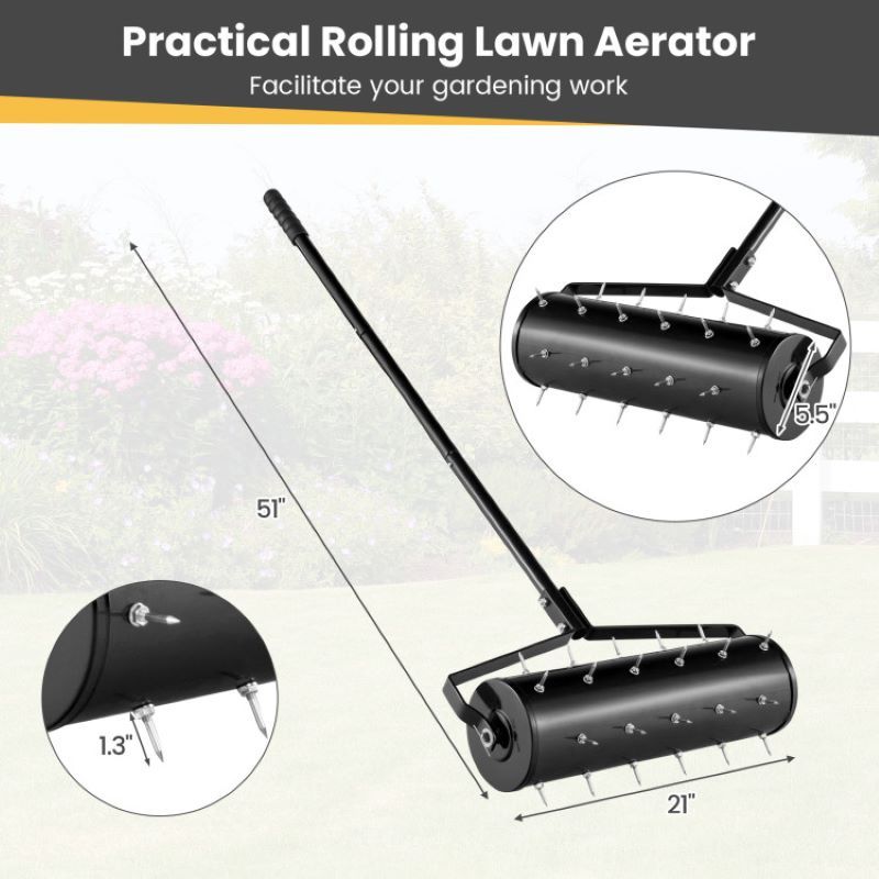 Achieve a Lush Lawn with This Manual Aerator