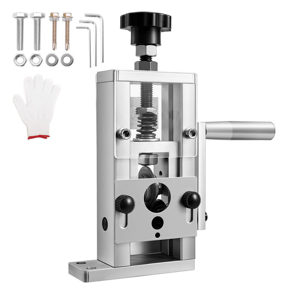 Portable Wire Stripping Machine with Hand-Crank and Drill Modes