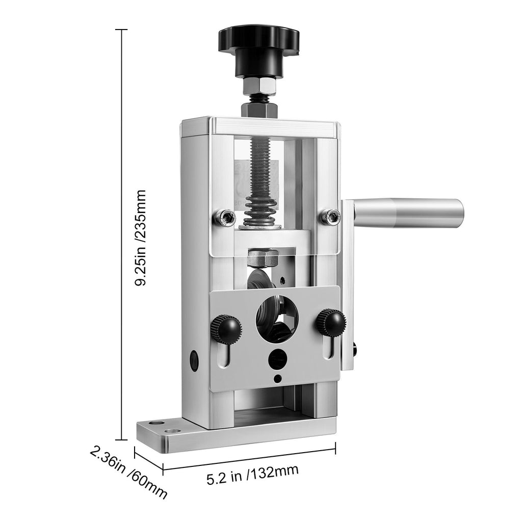 Portable Wire Stripping Machine with Hand-Crank and Drill Modes