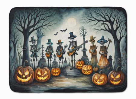 Mariachi Skeleton Band Halloween Floor Mat
